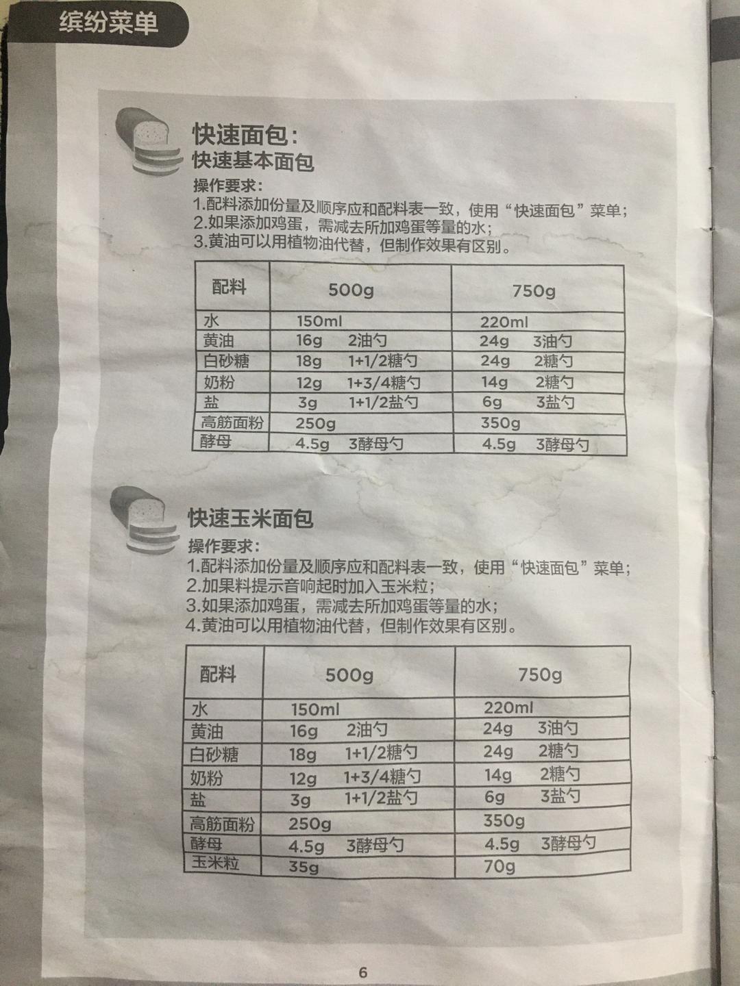 纯奶手撕吐司的做法 步骤1