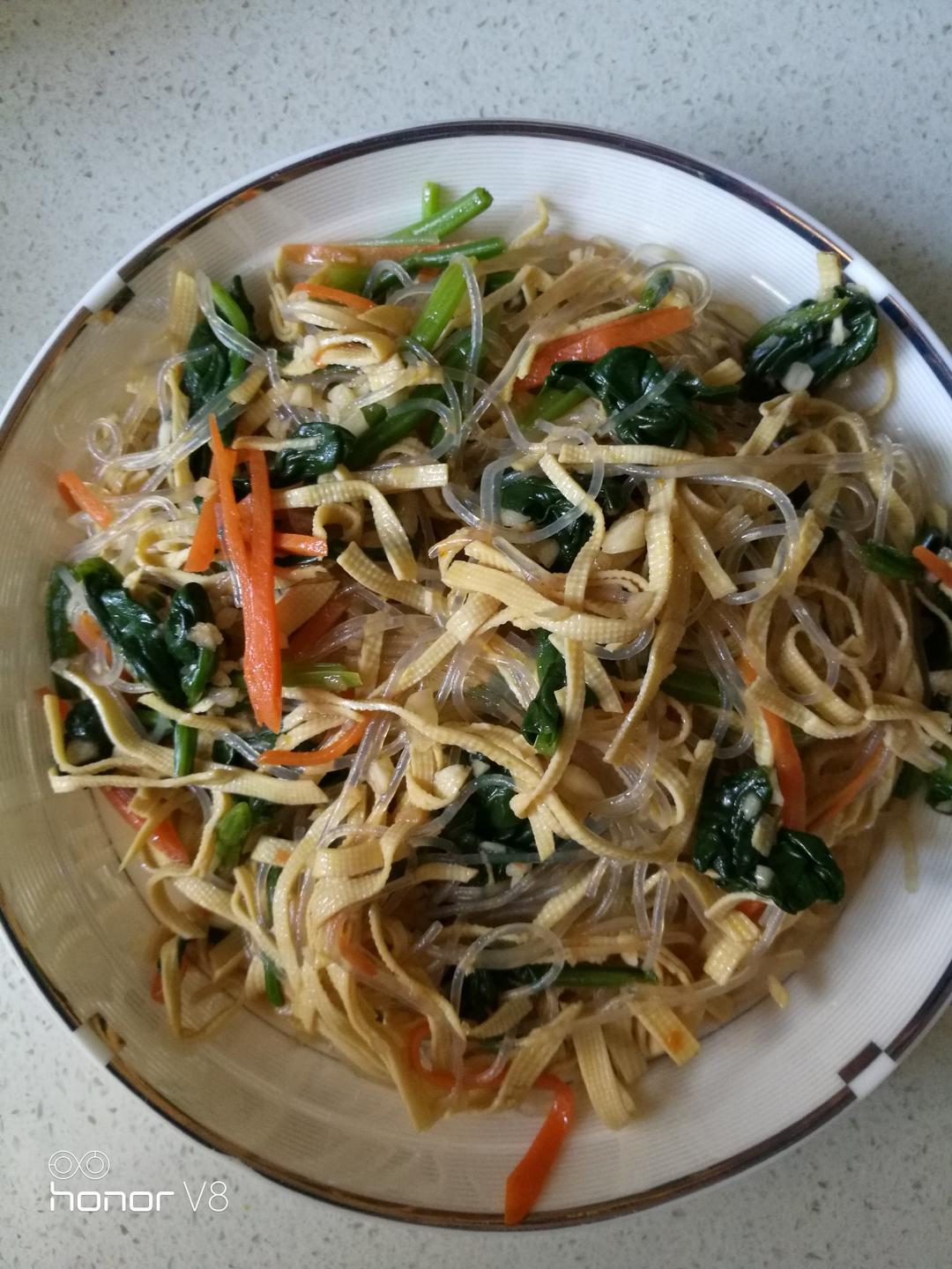 凉拌菠菜粉