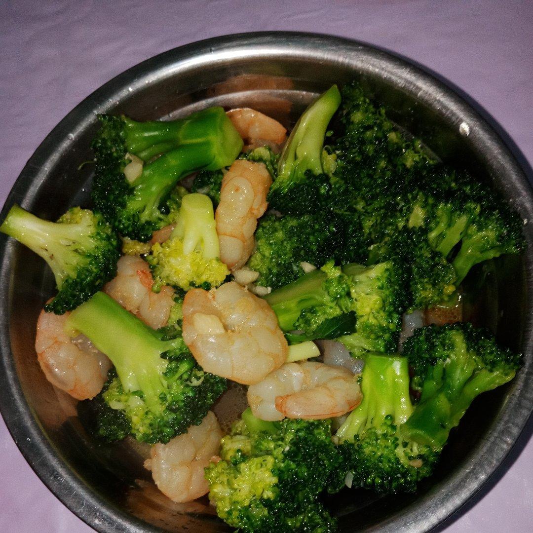 西兰花炒虾仁