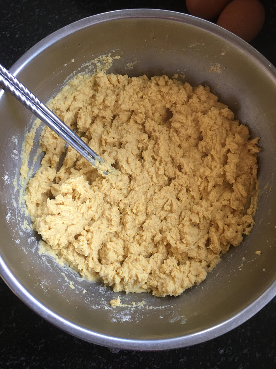 粗糧細(xì)作?「玉米面餅??」?柔軟細(xì)膩??的做法 步驟2