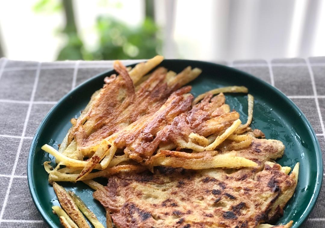 土豆丝鸡蛋饼
