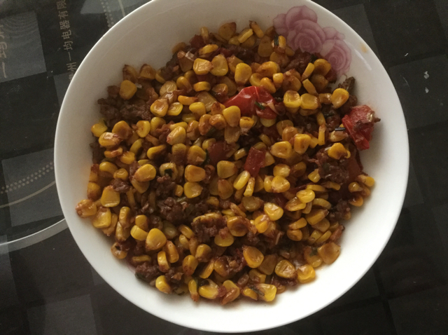 玉米炒肉末【超级下饭的快手家常菜】