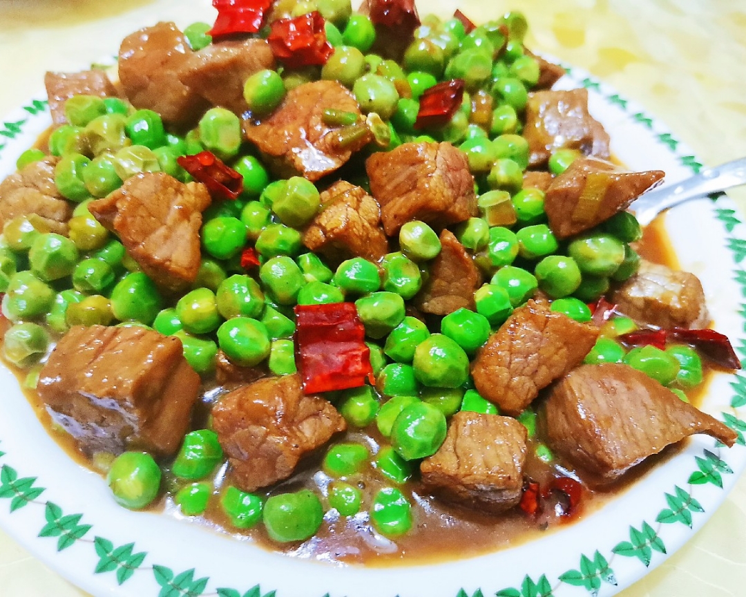 豌豆炒牛肉🐮高蛋白低脂肪营养美味菜的做法