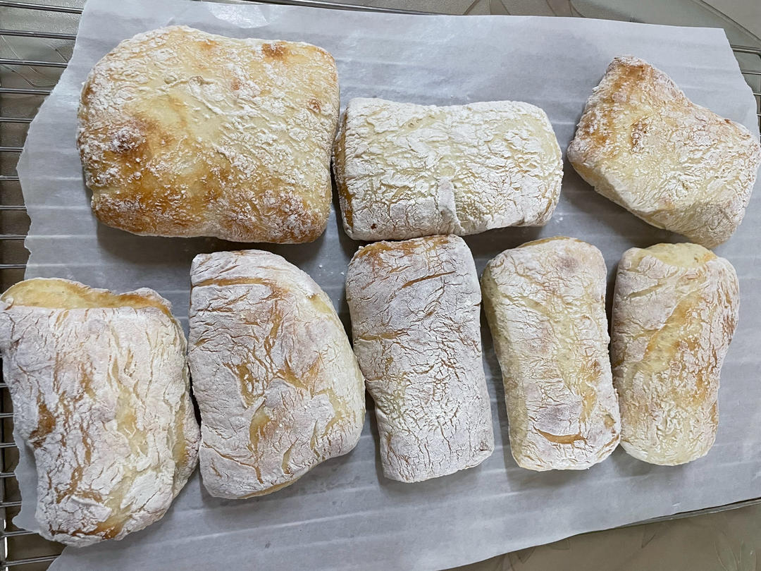 家庭版免揉～恰巴塔🥖｜一次成功超好吃