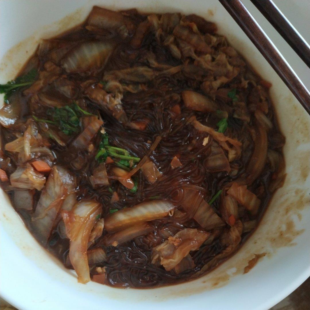 最适合冬天的一道菜、白菜炖粉条、简易版