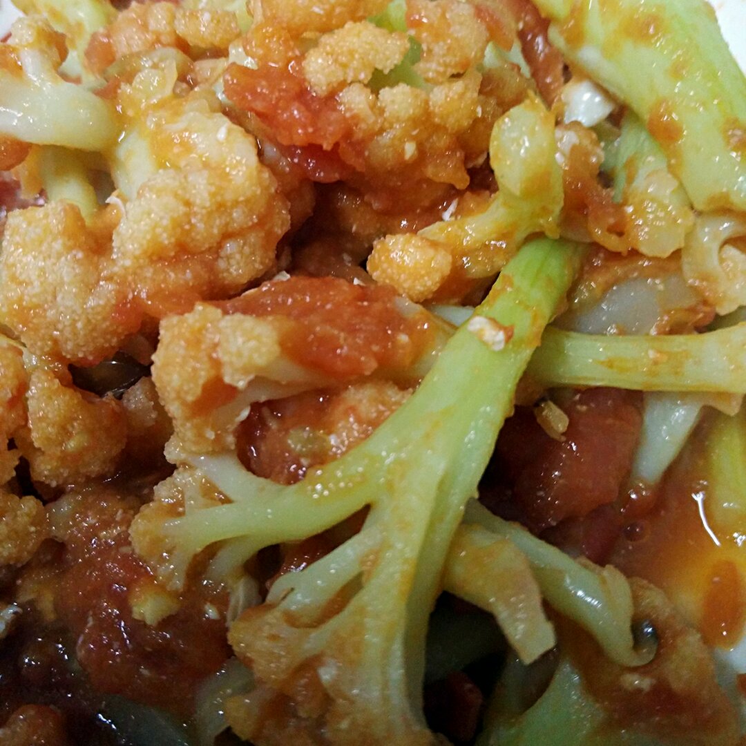 番茄酱焖菜花