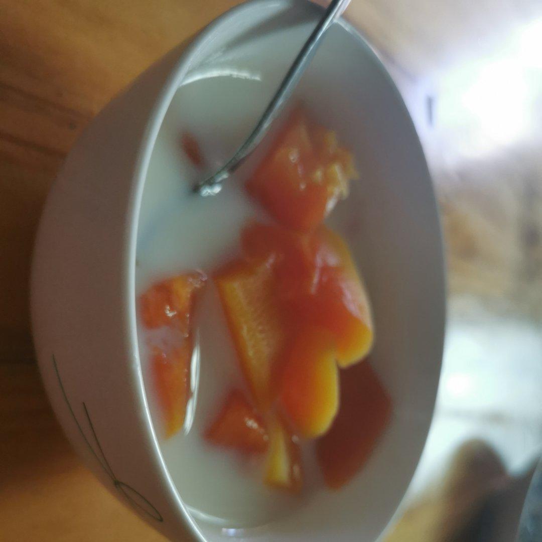 牛奶炖木瓜