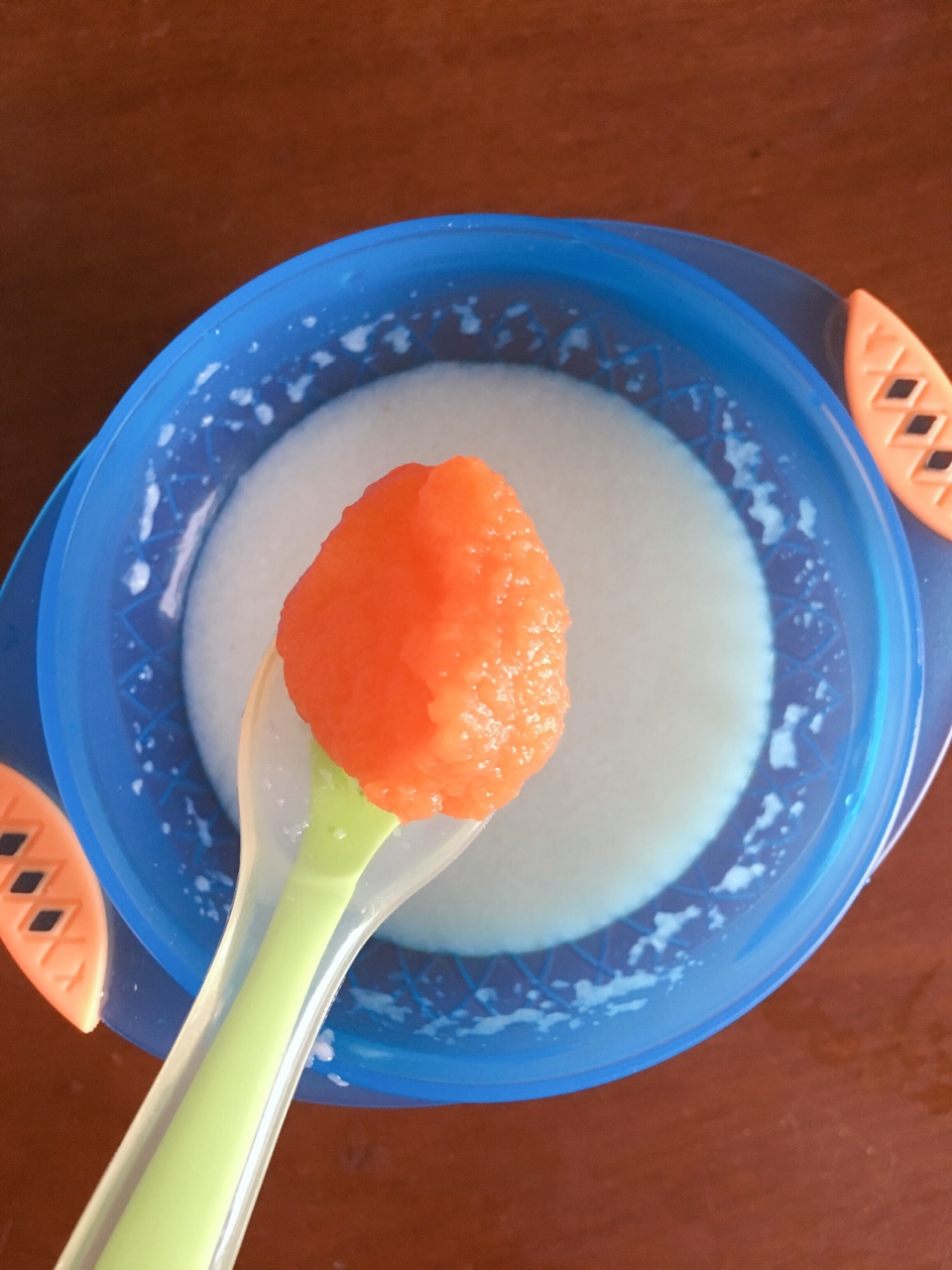 胡萝卜、莲藕泥婴儿米粉的做法 步骤7