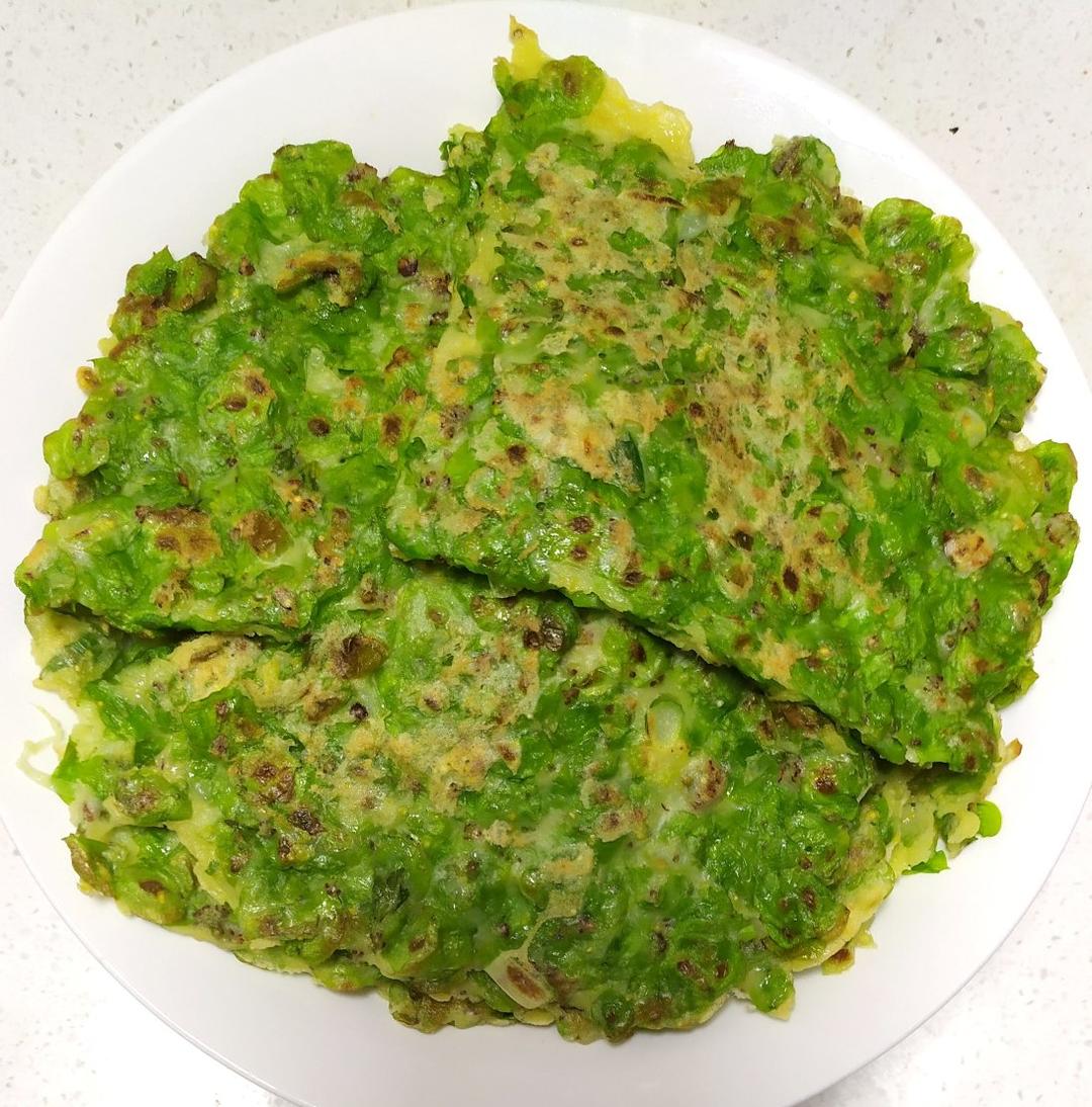 春季尝鲜不可错过的美味—榆钱蛋饼