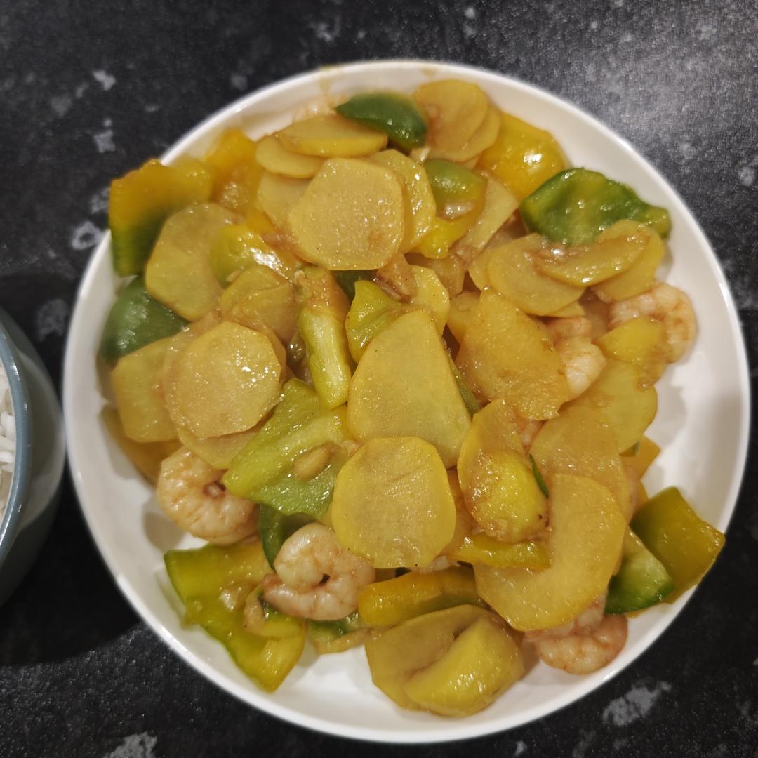 大辣椒炒土豆片