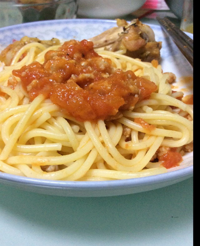 番茄肉酱意大利面