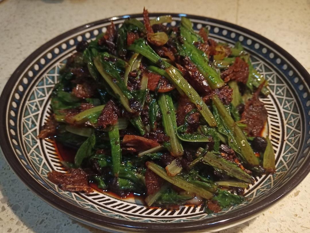 豆豉鲮鱼油麦菜