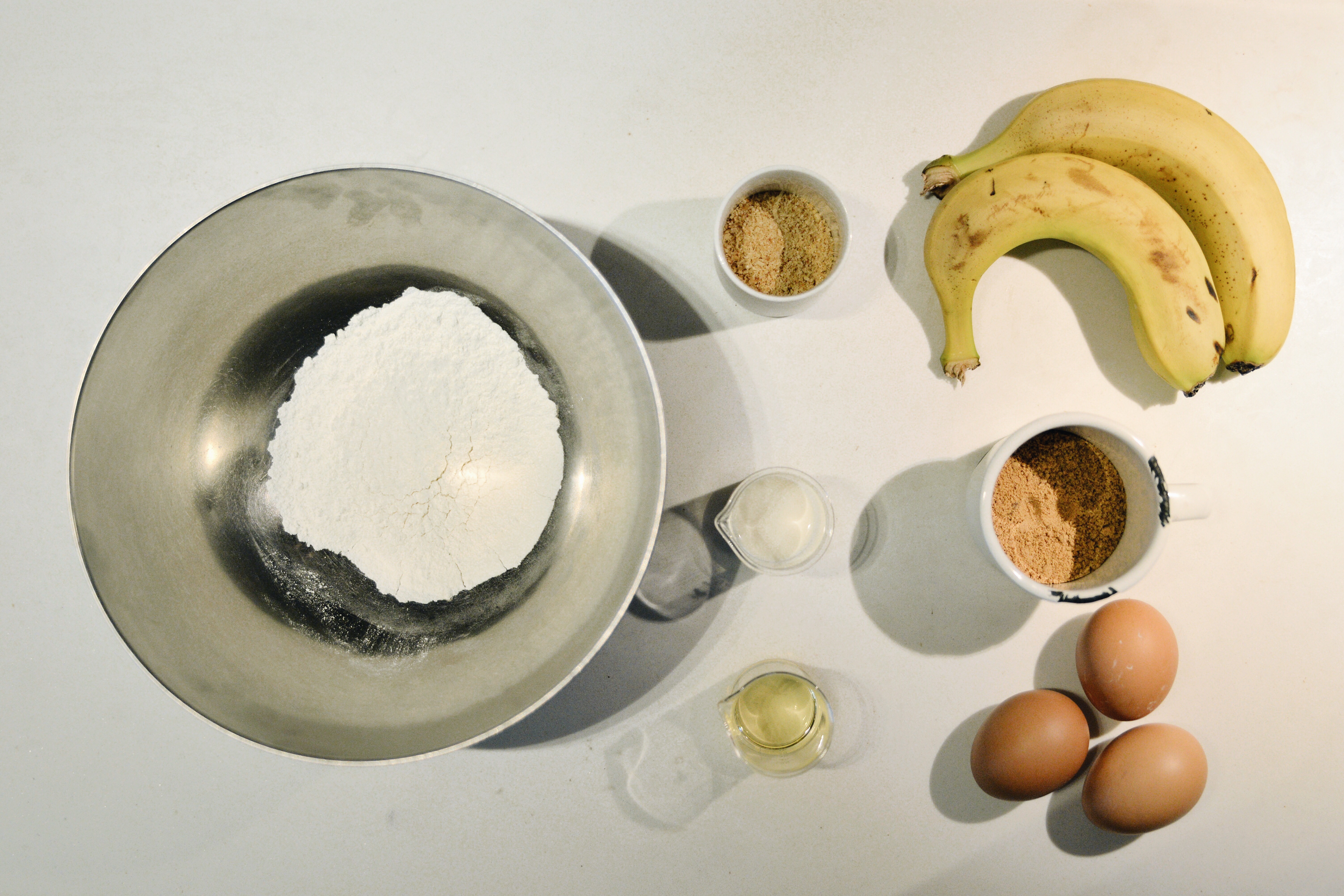 香蕉榛子戚风蛋糕【北鼎烤箱】的做法 步骤1
