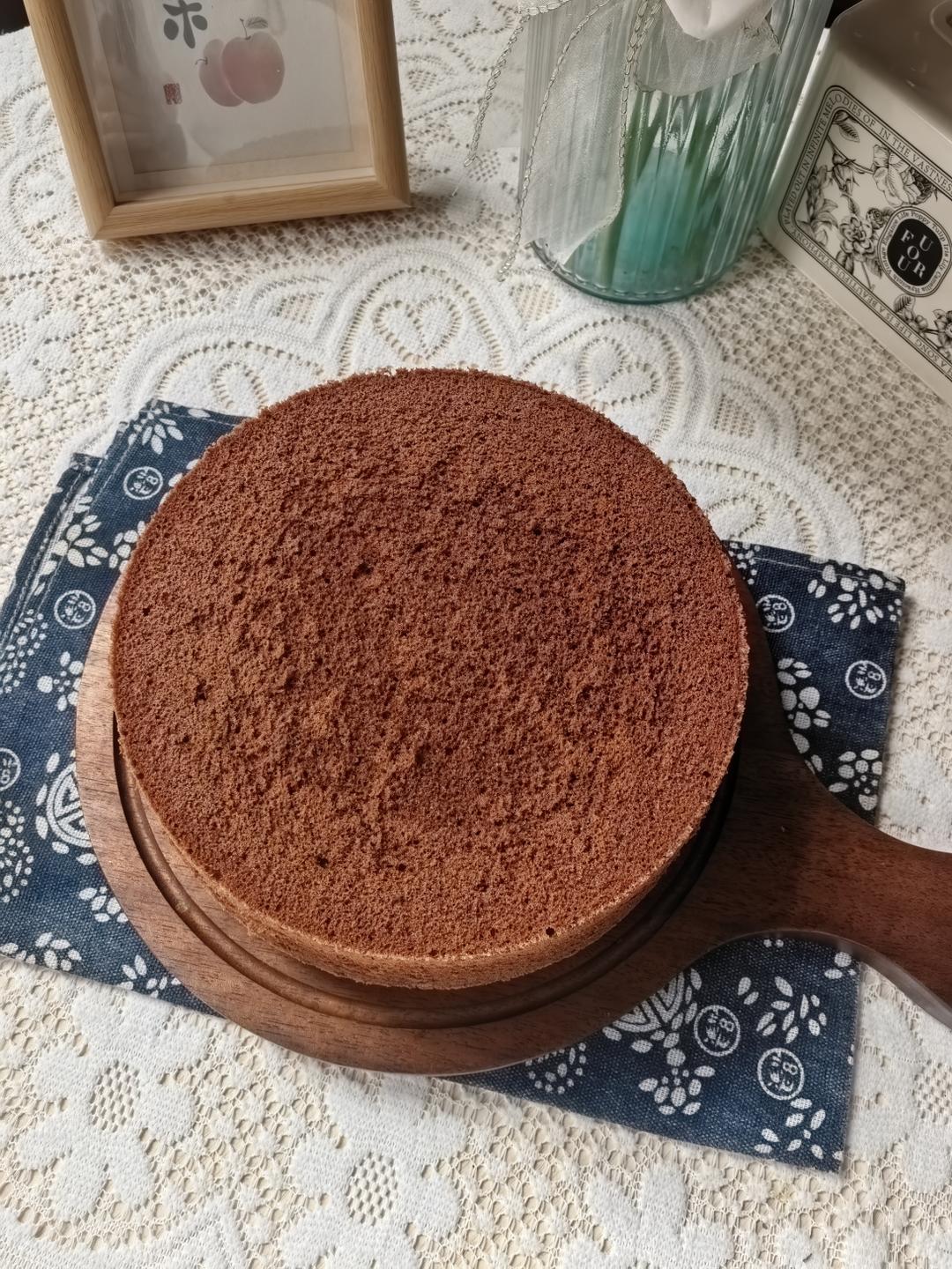可可味戚风蛋糕/不开裂/不回缩