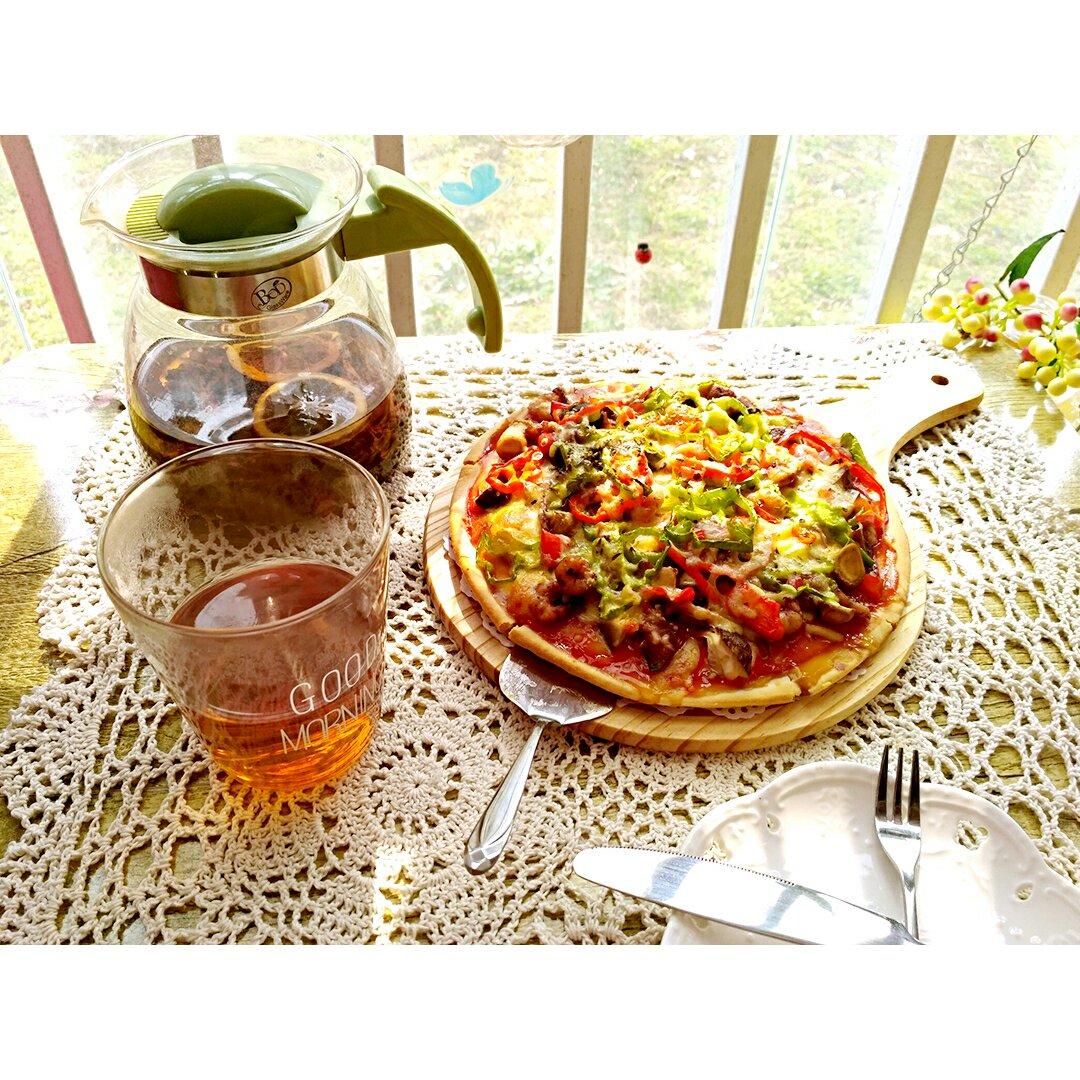 鲜虾培根薄披萨—海氏烤箱定制