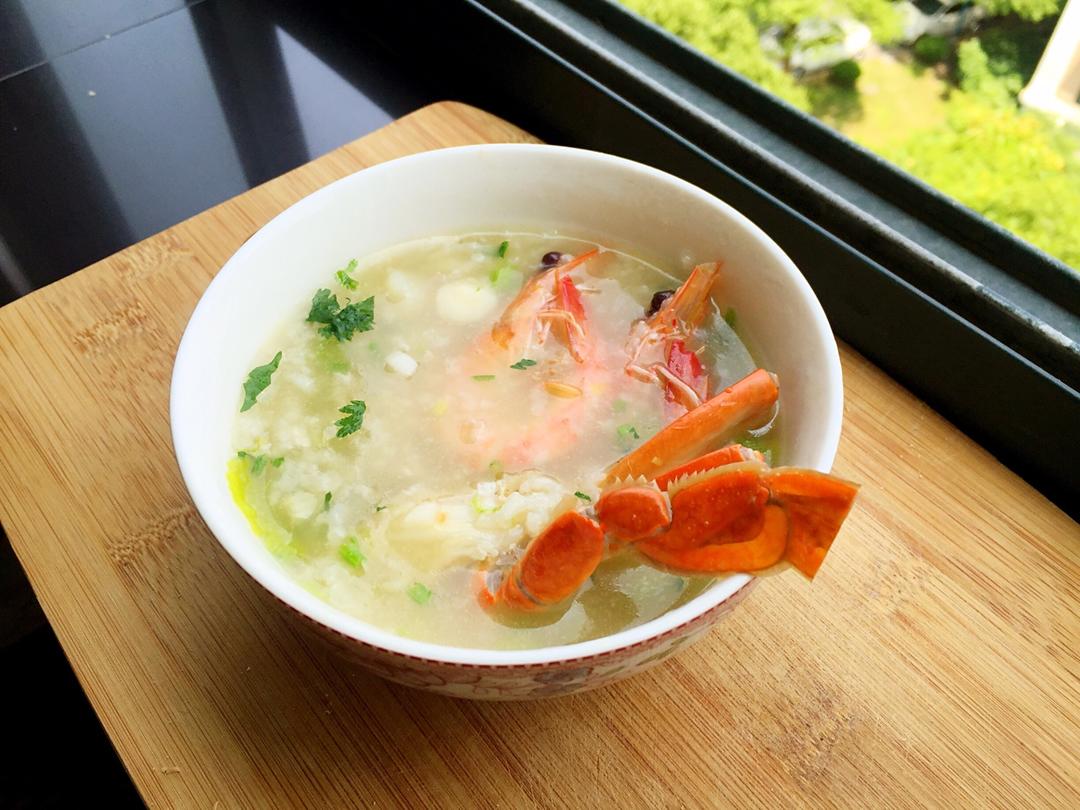 luluuu做的海鲜粥(潮汕砂锅粥)