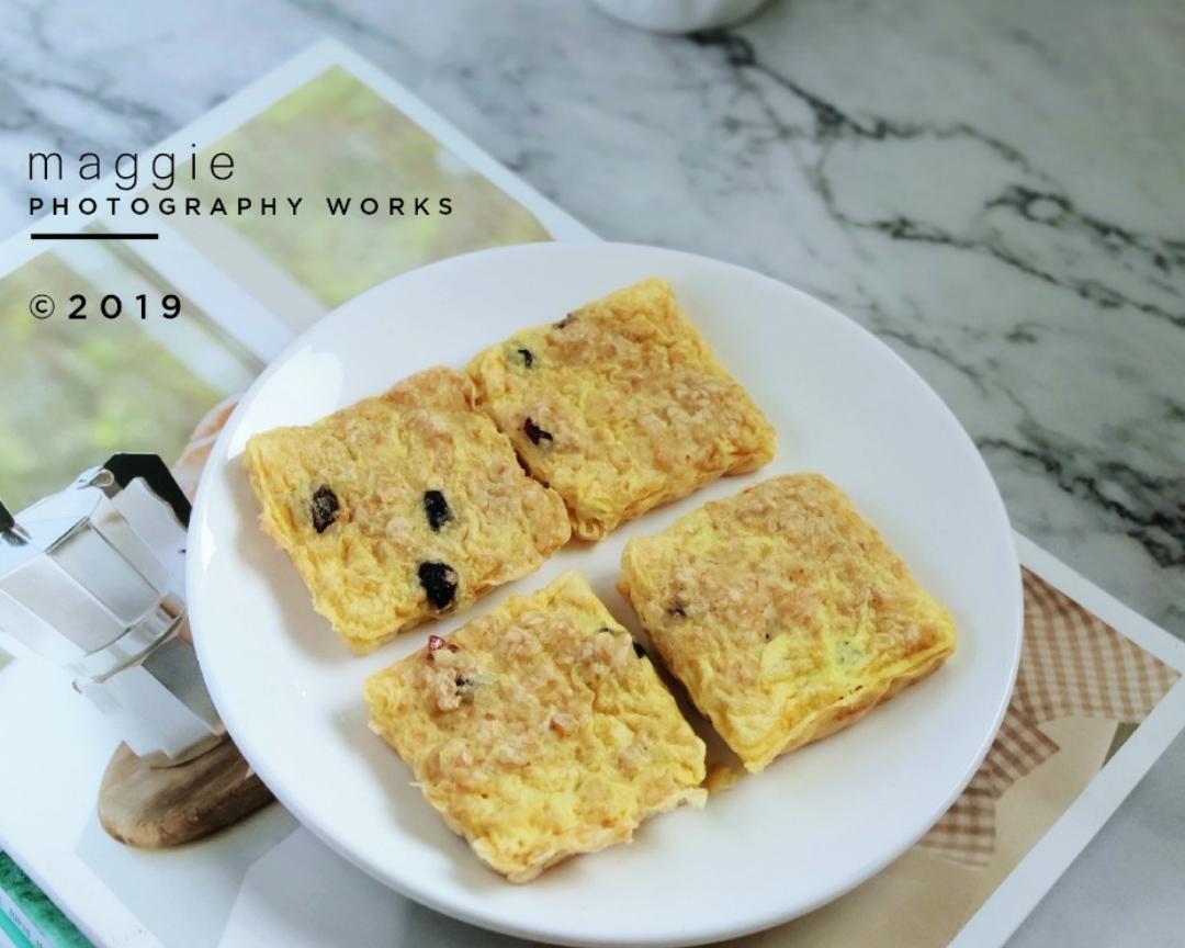 无糖无油の麦片鸡蛋饼~#麦子厨房#小红锅出品