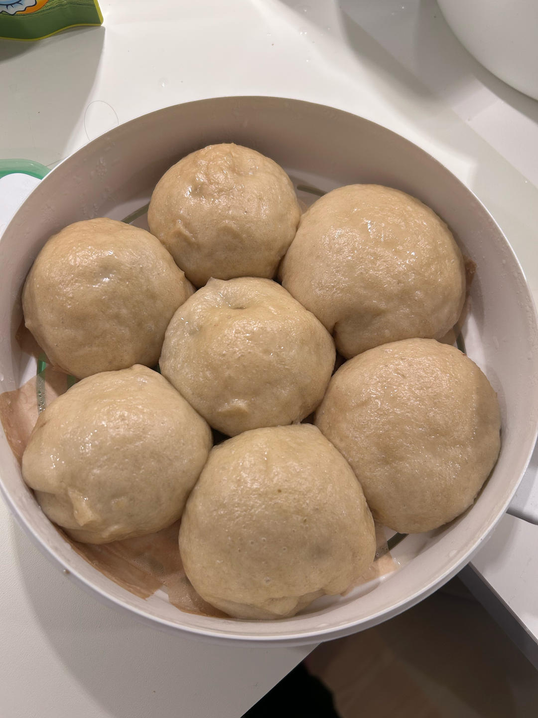 超好吃有豆豆的豆沙包，一次发酵（红豆包）