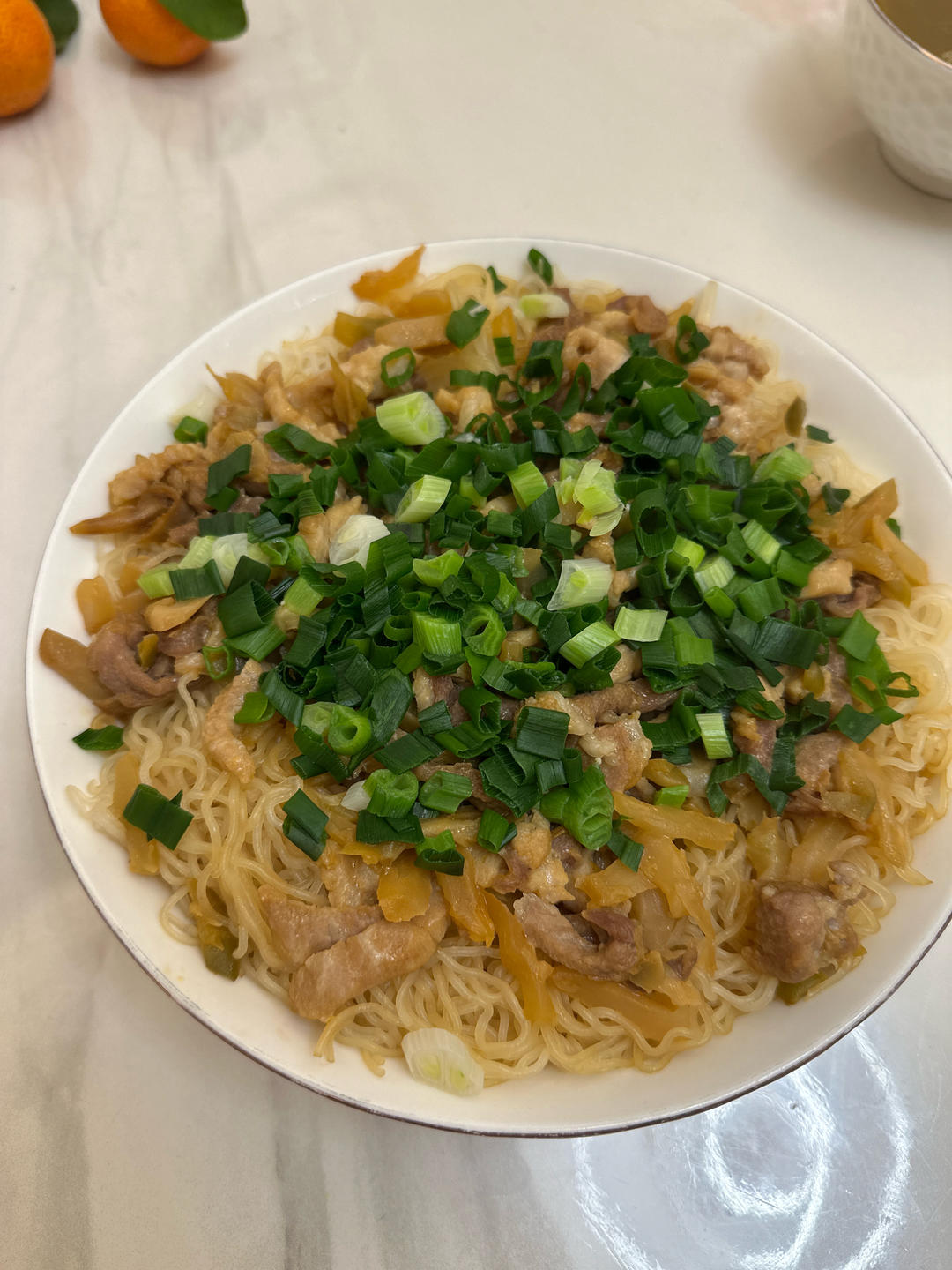 榨菜肉丝蒸米粉