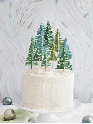 创意生日蛋糕素材（森系、小清新）的做法 步骤4