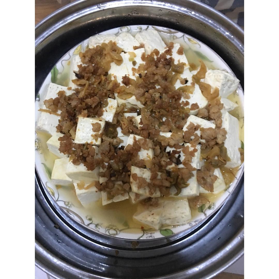 肉末蒸豆腐