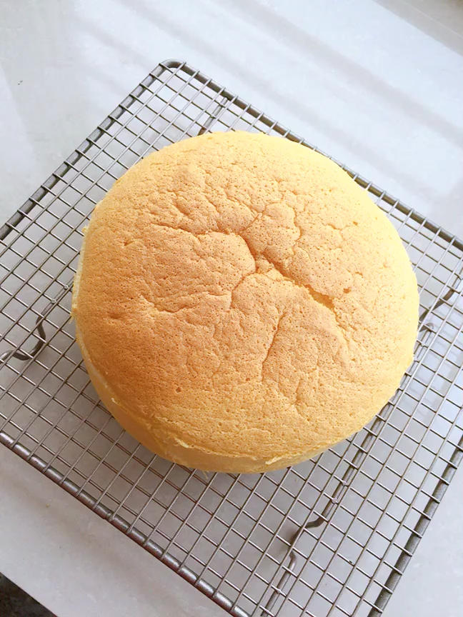 古早蛋糕 用6寸戚风模具 20克低糖版 新手零失败
