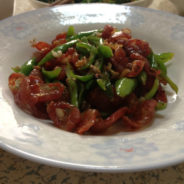 青椒炒香肠
