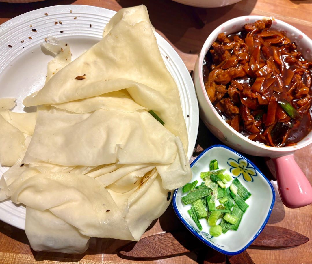 懒人版京酱肉丝卷，减脂期也放心吃！