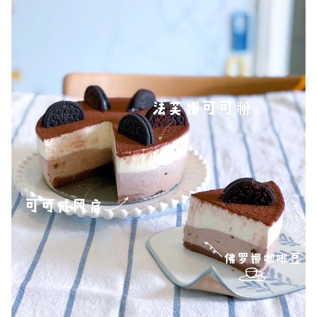 咖啡双层冻芝士蛋糕