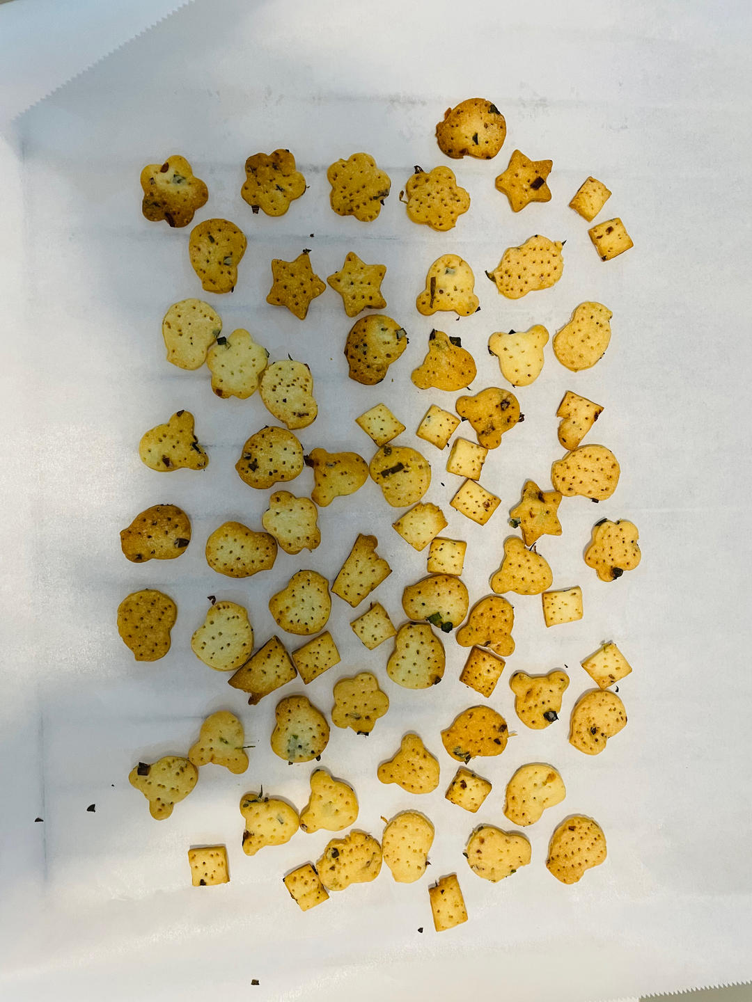 🌟咸香酥脆的小星星葱香苏打饼干‼️