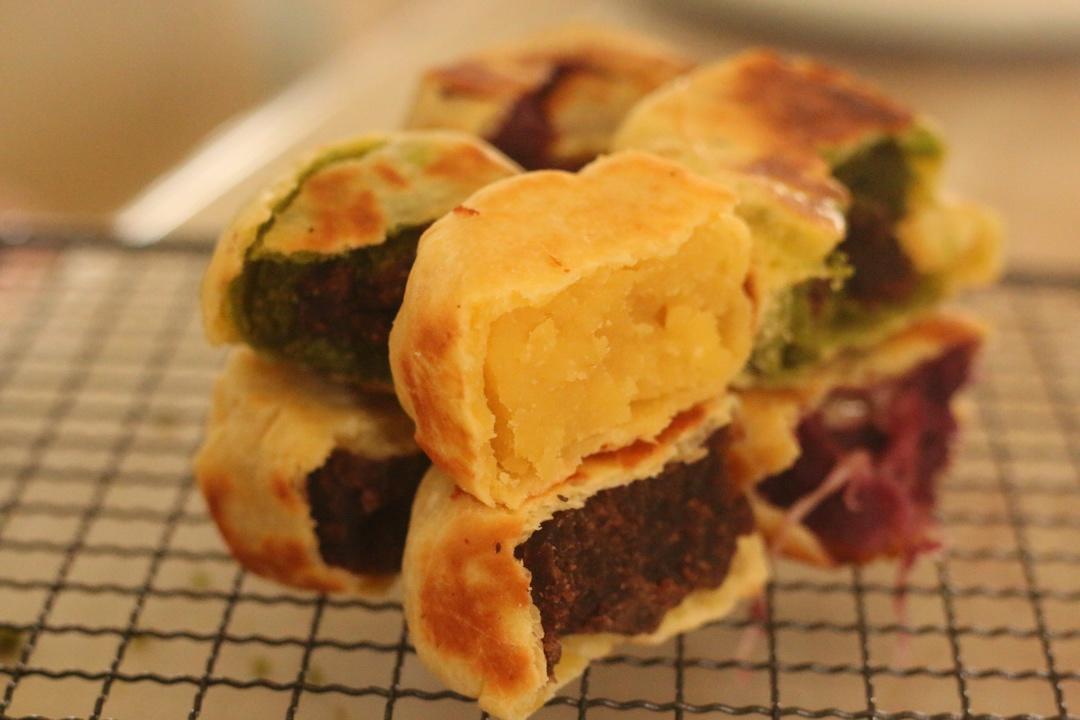 【爆浆紫薯仙豆糕】