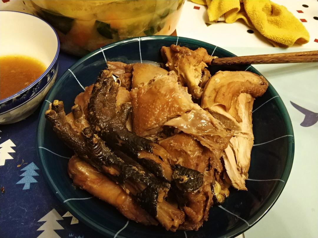 电饭锅简易版：盐焗手撕鸡