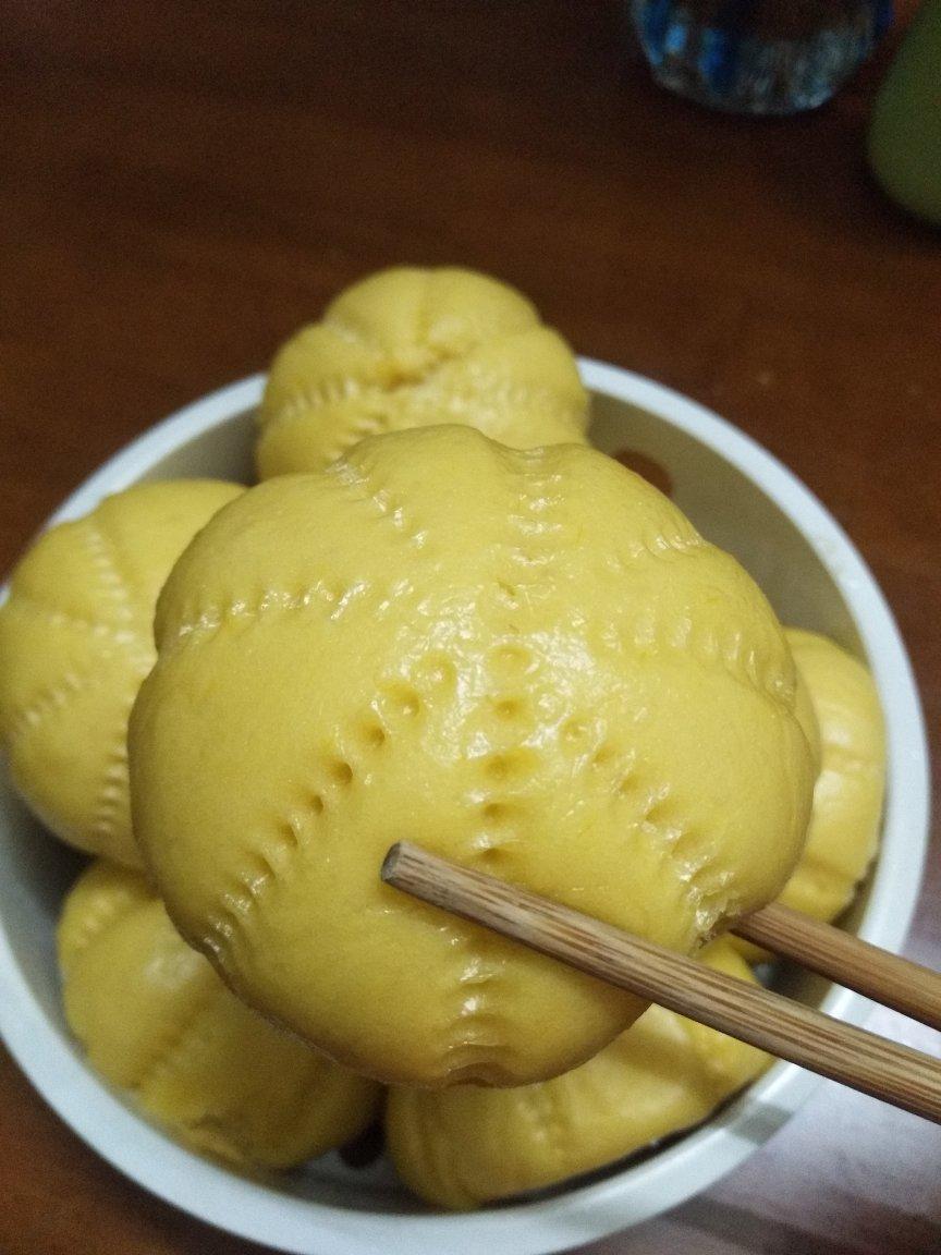 不用水和面的【南瓜馒头】