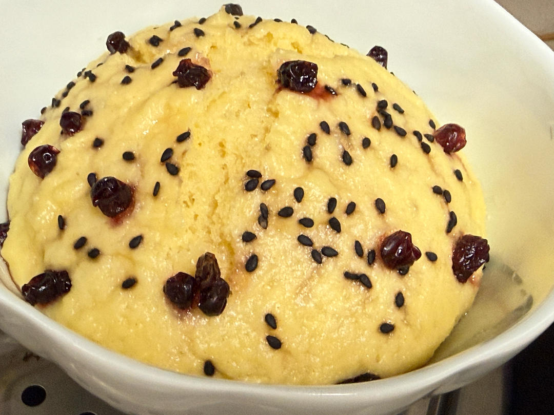 小朋友早餐：小米发糕+紫薯山药米糊