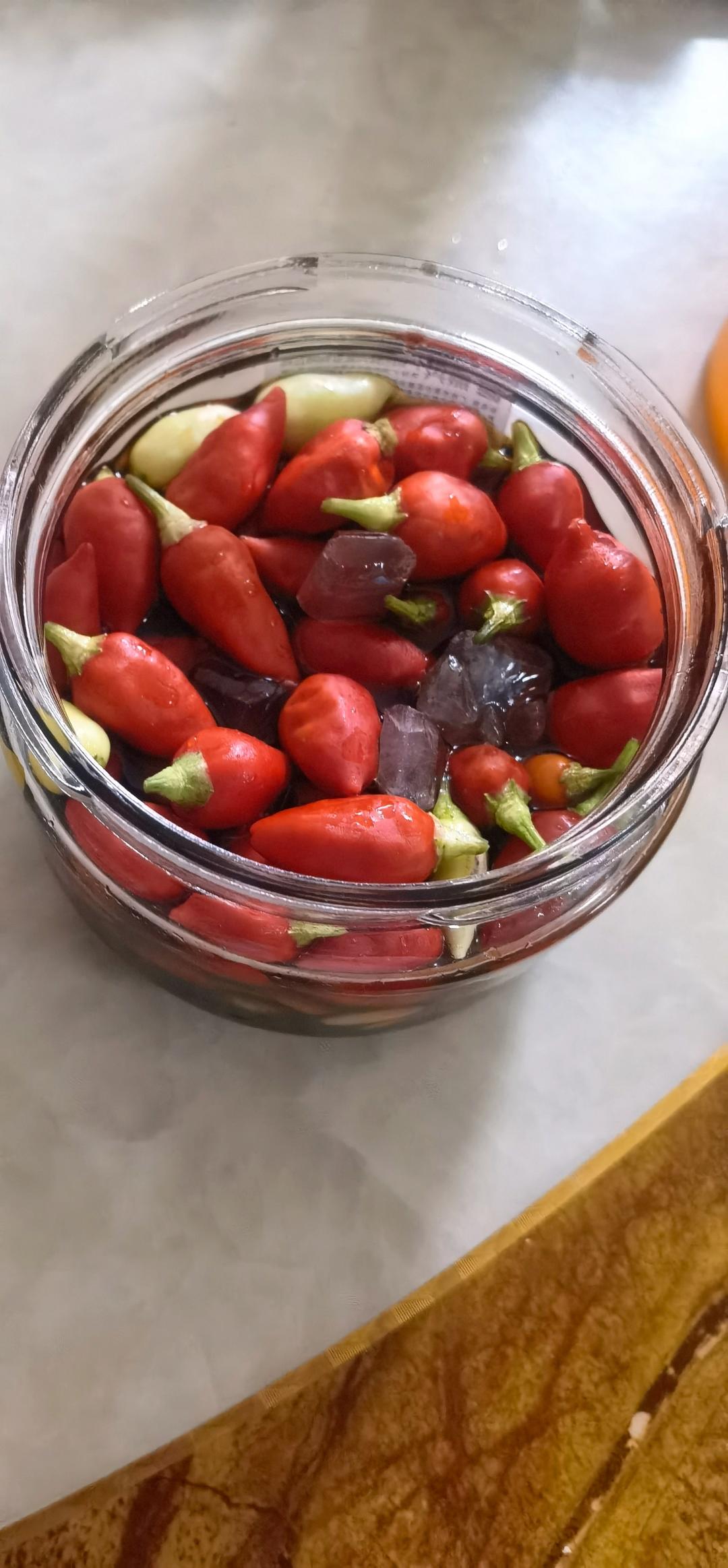 酱油泡七彩椒