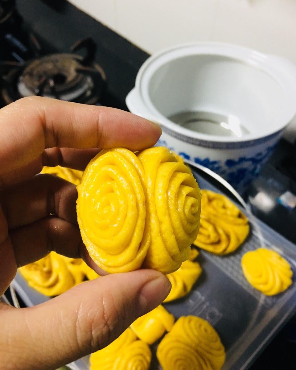 南瓜花卷馒头