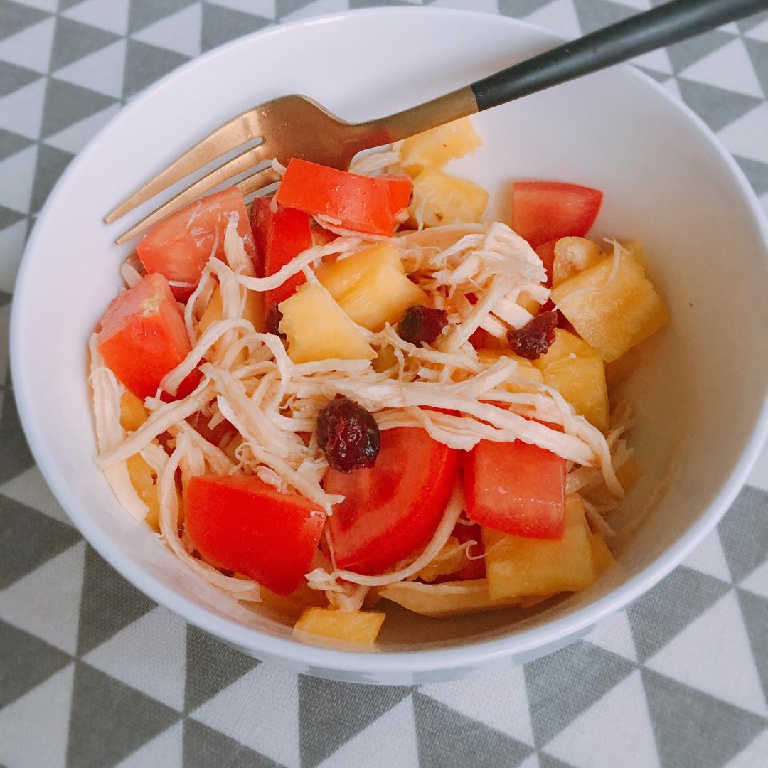 菠萝番茄鸡肉沙拉