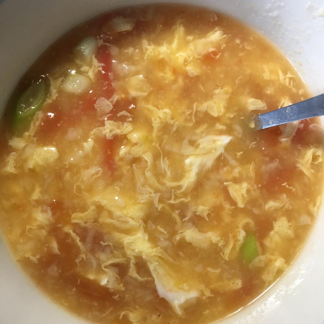 西红柿鸡蛋疙瘩汤