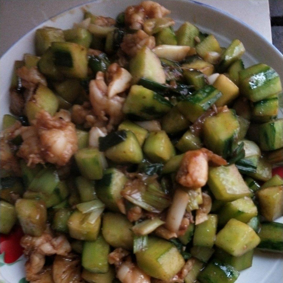 虾仁炒青瓜