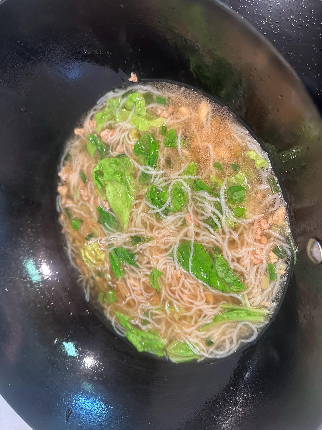 超快手的榨菜肉沫粉丝汤