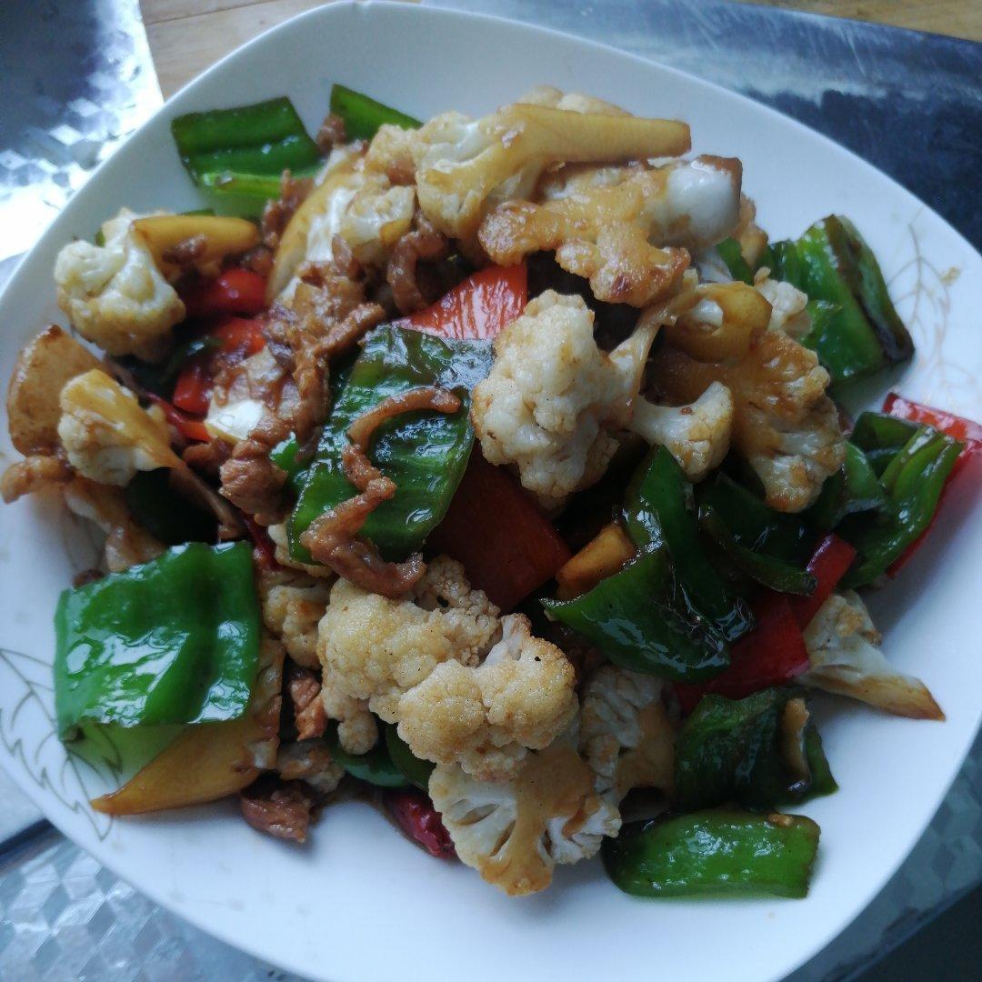 和饭店一个味道的干锅花菜