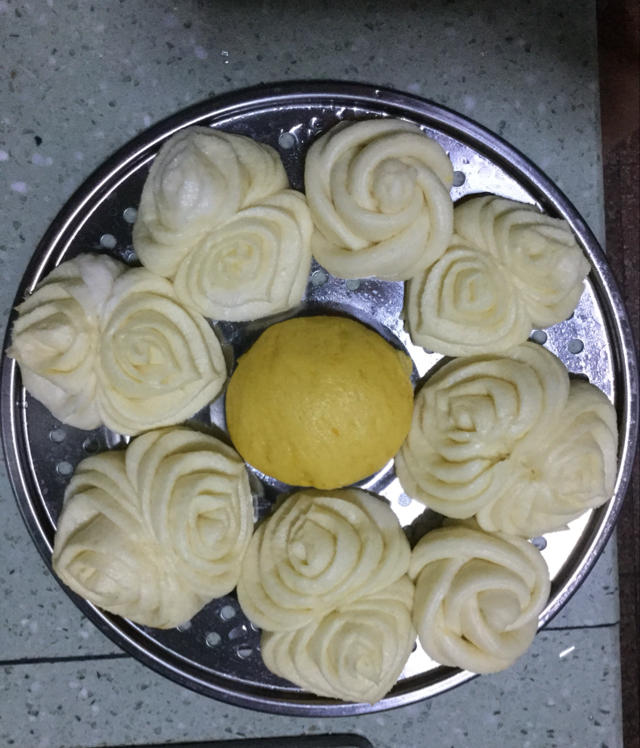 南瓜花卷馒头