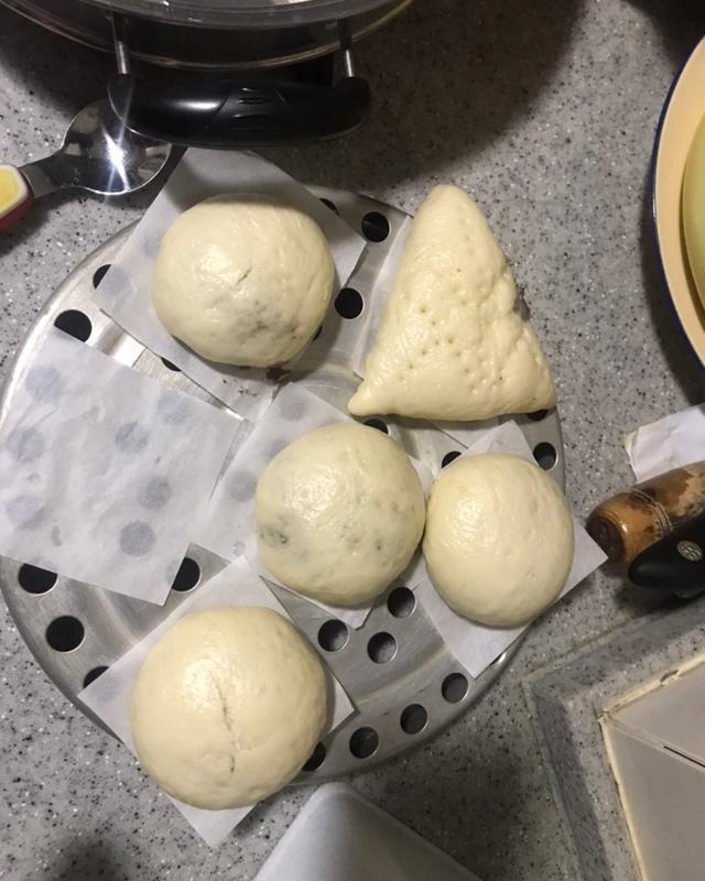 面包机版超松软牛奶馒头