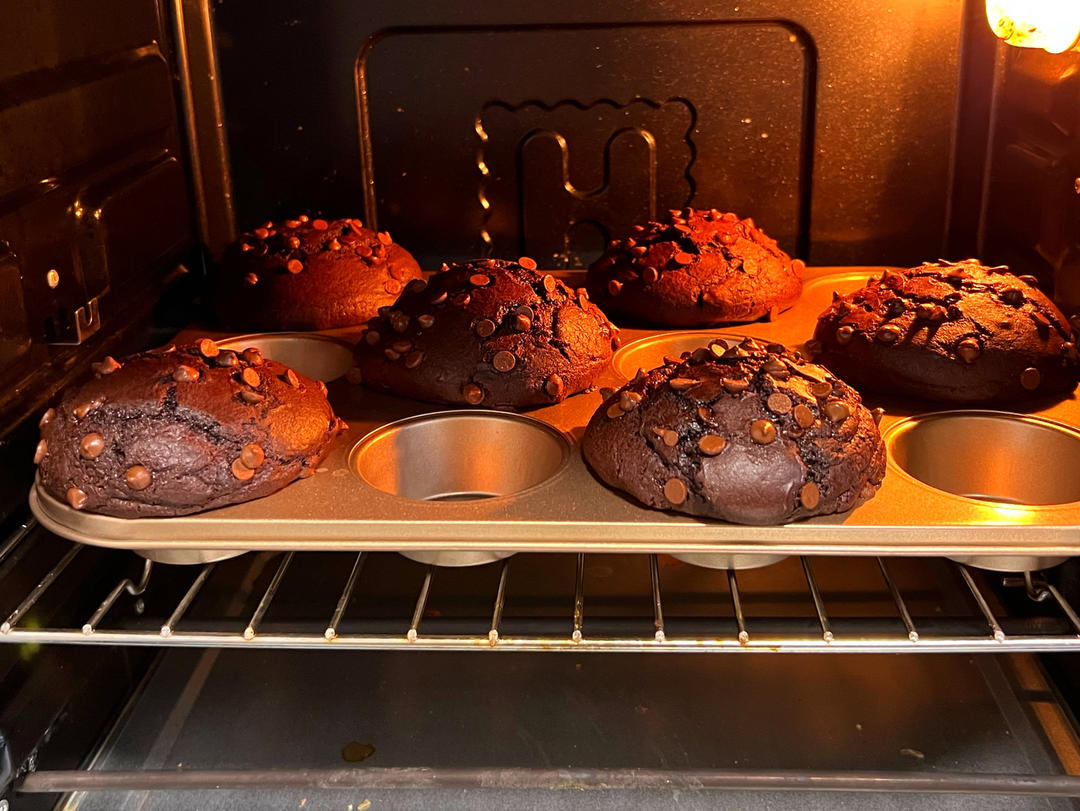 在家做巧克力蘑菇头麦芬蛋糕🍫