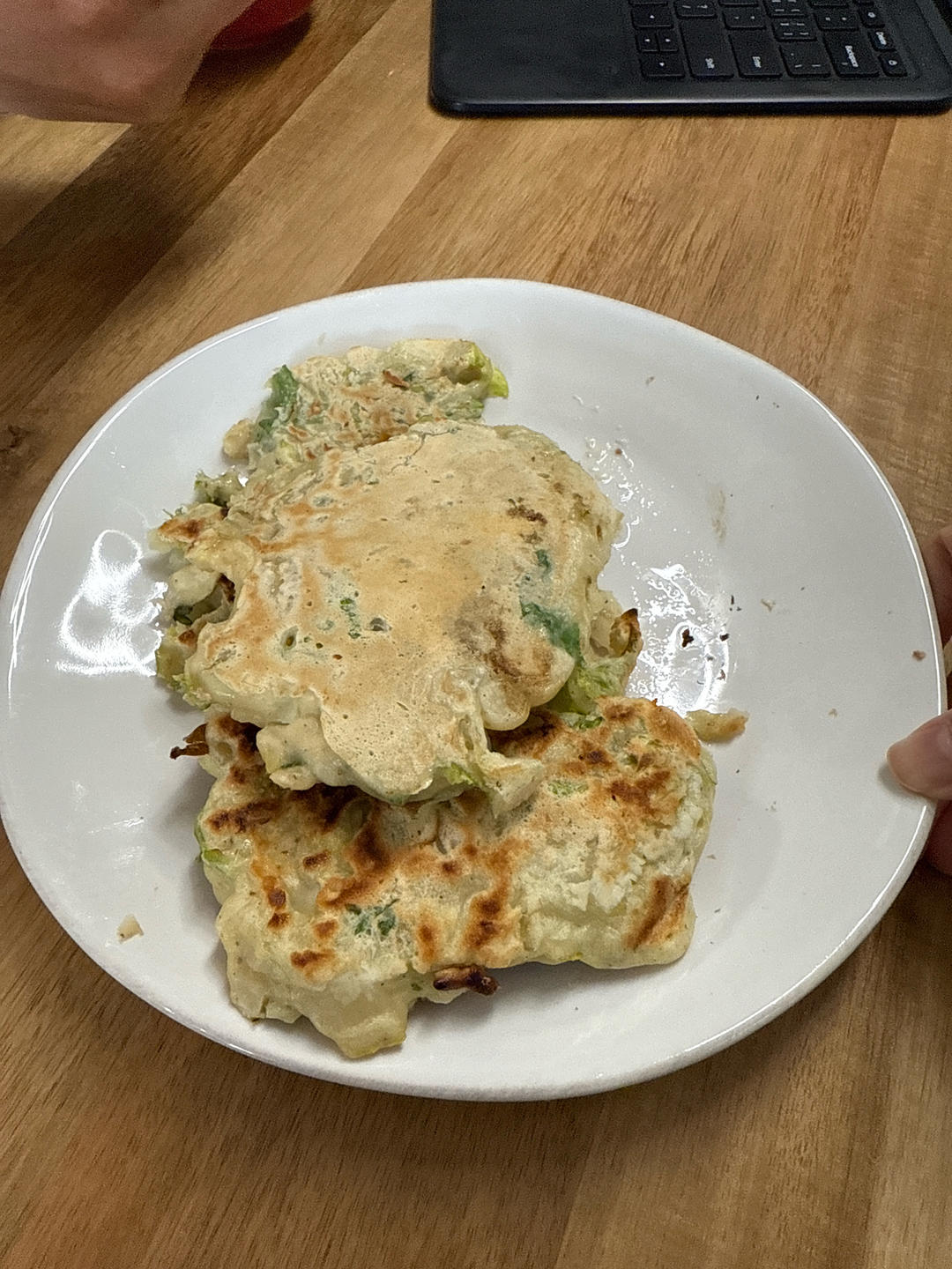 老爸传授的简单好吃的白菜饼