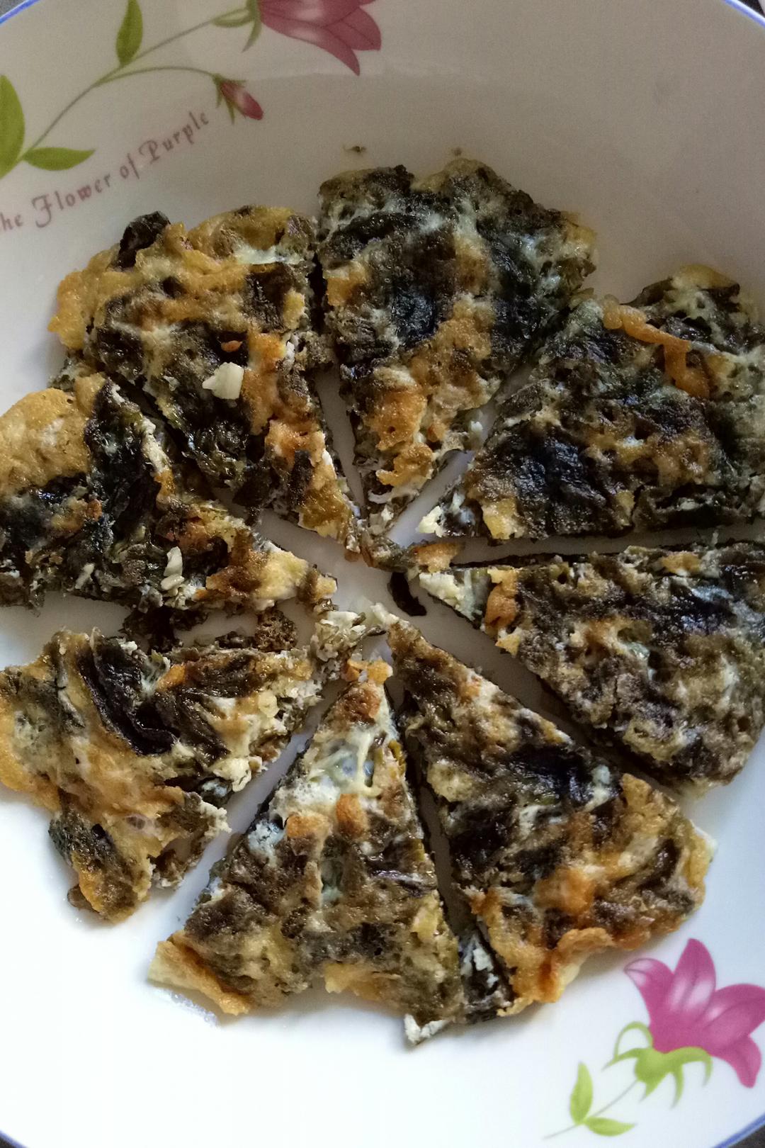 永创佳绩做的紫菜煎蛋饼