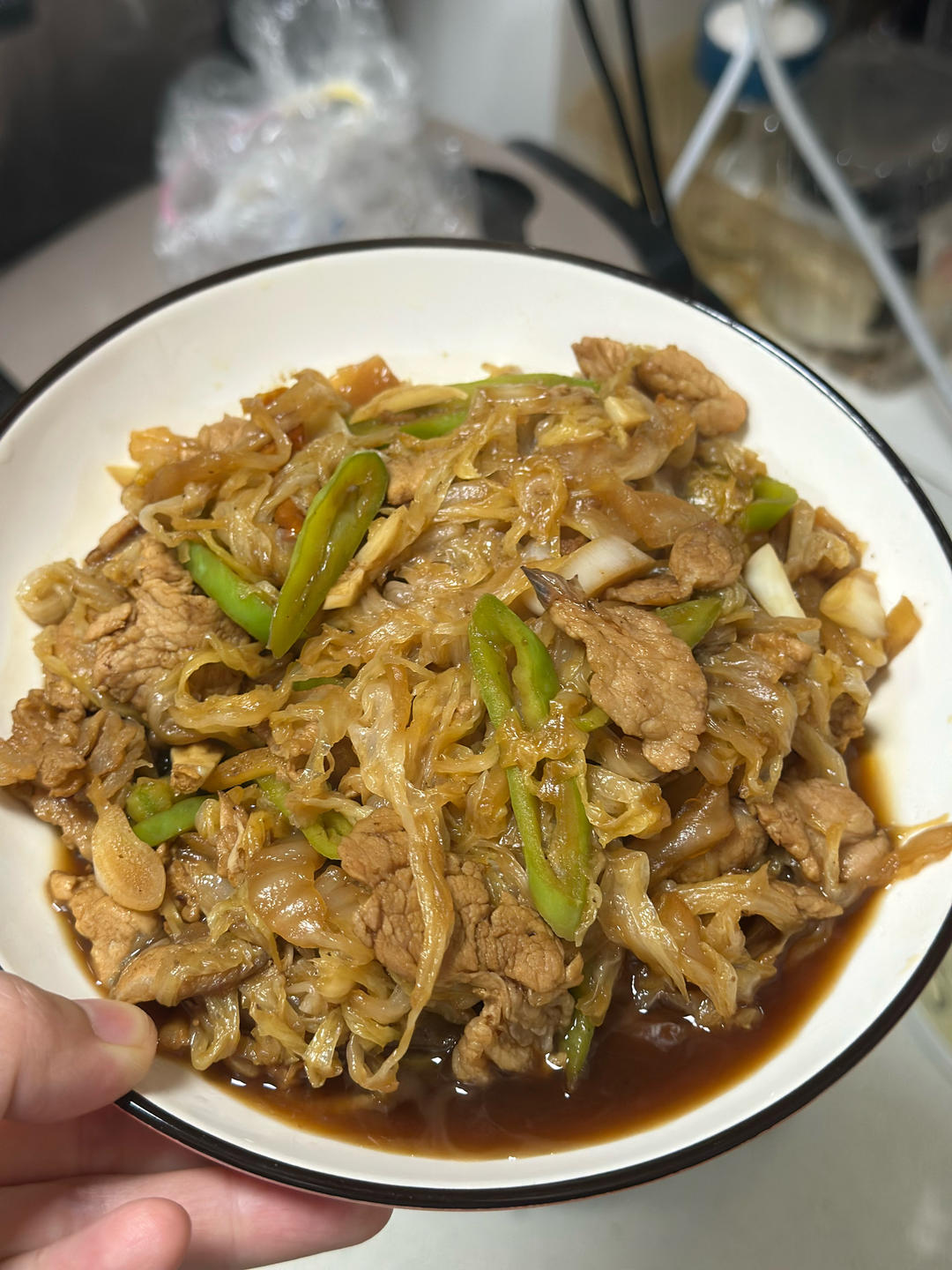 东北酸菜炒五花肉巨香