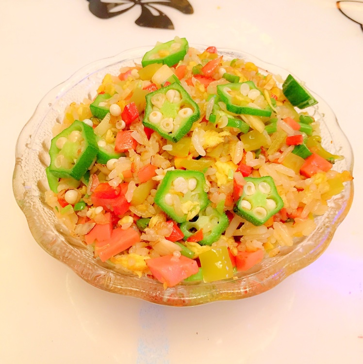 秋葵蛋炒饭