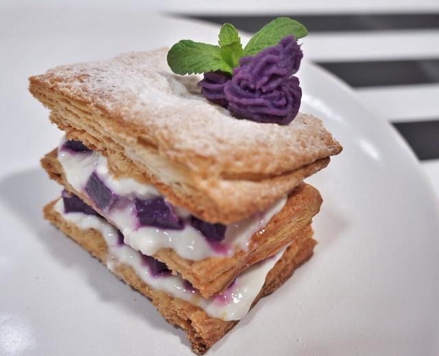 紫薯酸奶拿破仑派的做法