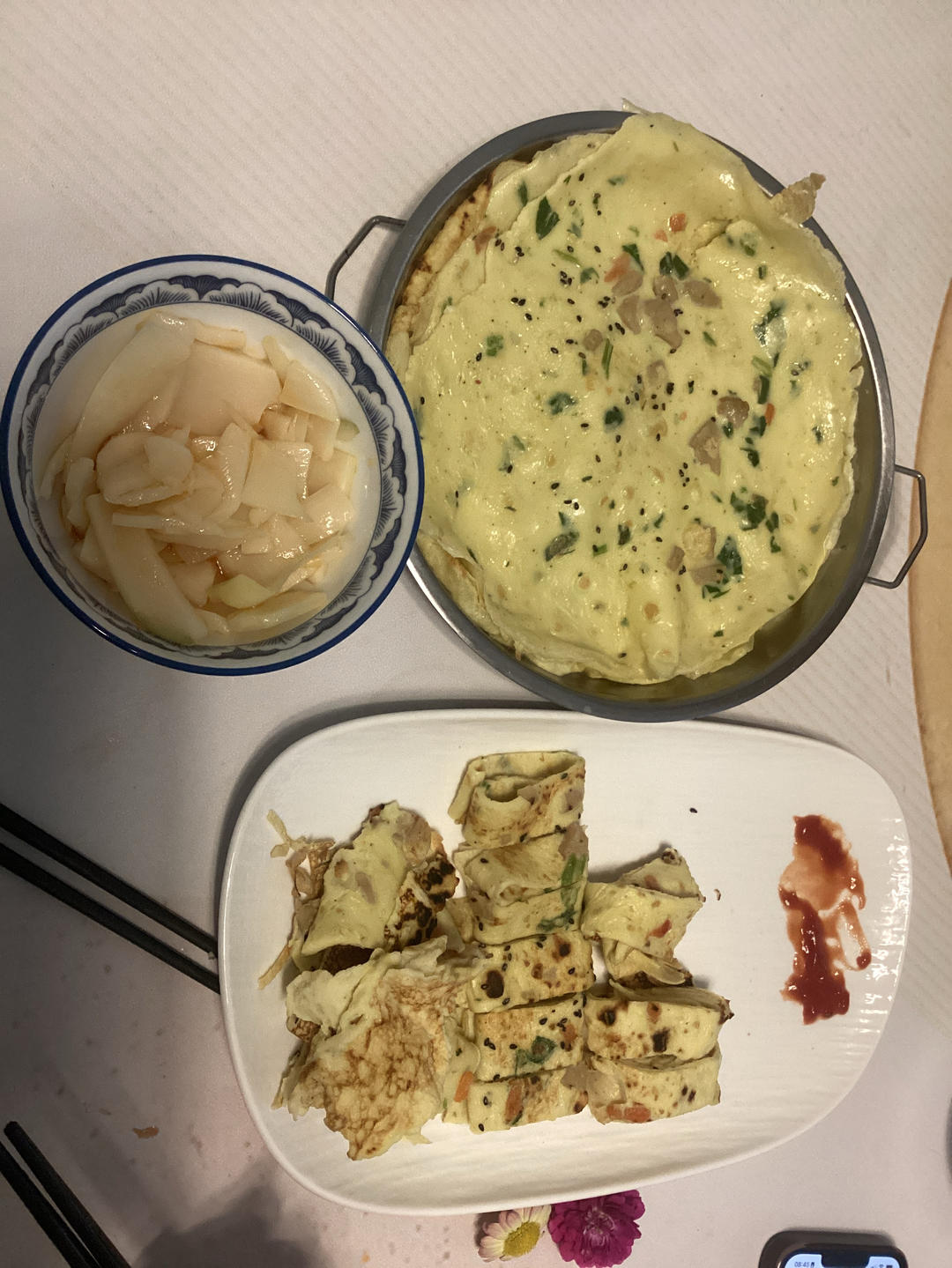 葱花鸡蛋饼